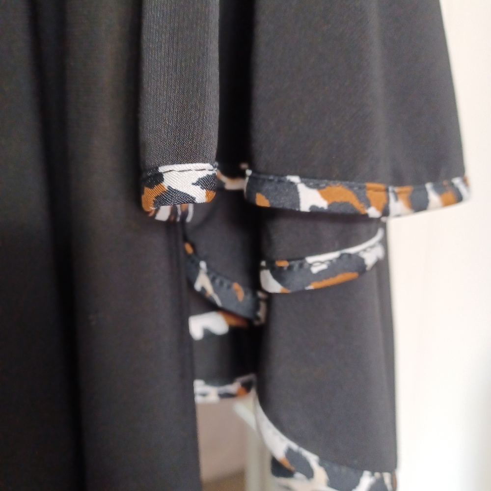 NWT roz&Ali beautiful dress black and leopard 🐆 colors - Picture 4 of 4